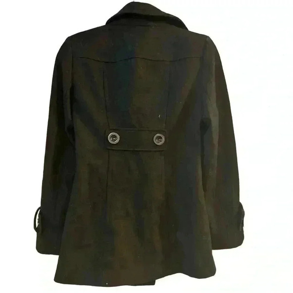 Ann Taylor Wool Blend Black Doublebreasted Pea Coat-Size XSP - Picture 10 of 14
